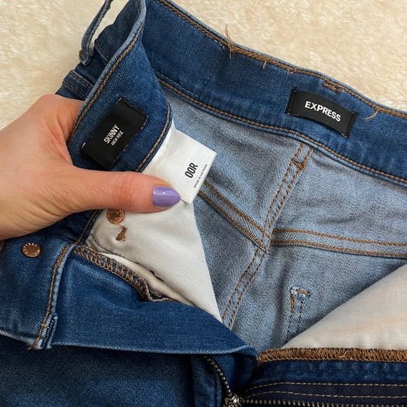 Express High Waist Skinny Jeans - Picture 6 of 9